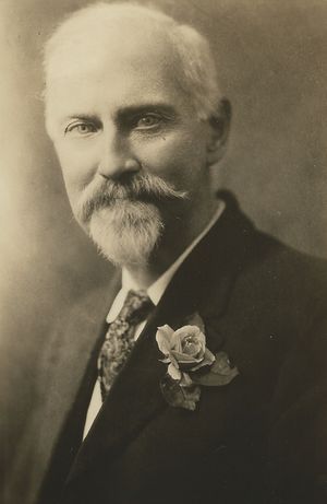 black and white image of James Churchward [1]